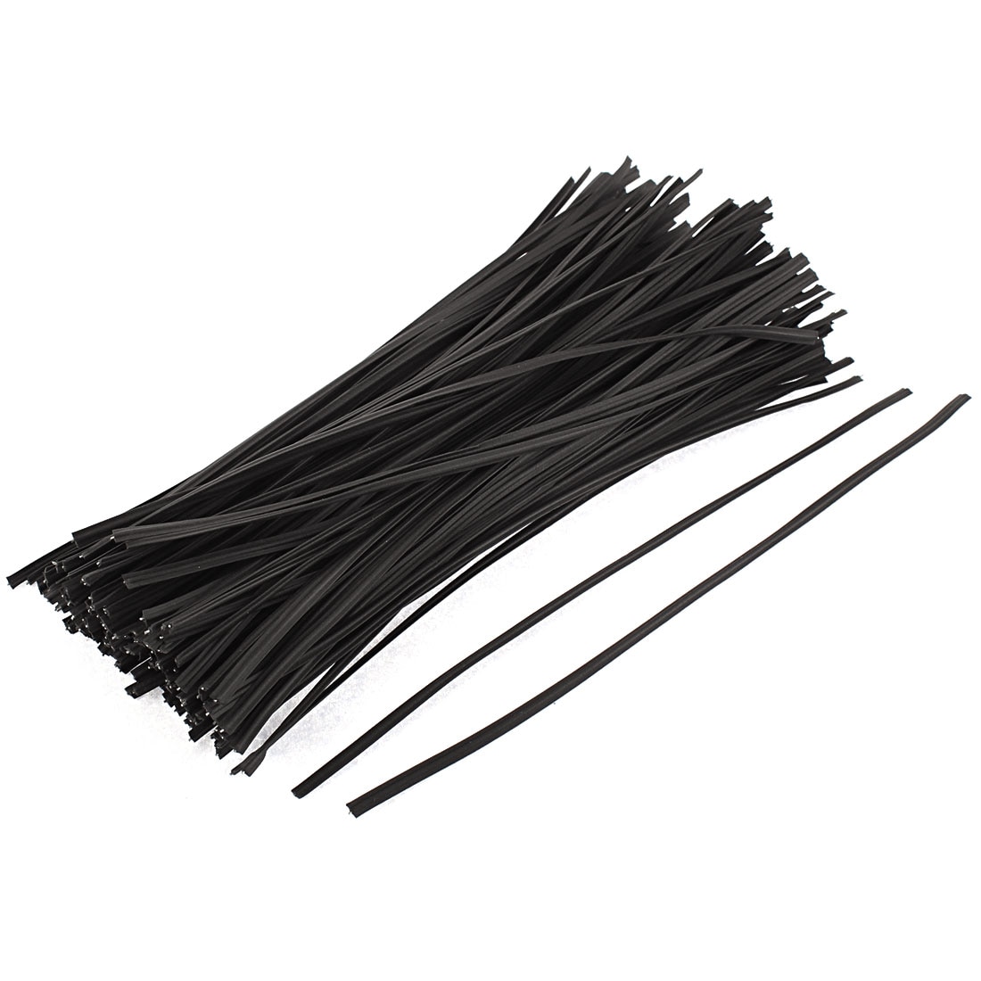 UXCELL 130 stks 150mm X 3mm Zwart Plastic Coated Metal Cord Datakabel Organisator Binding Zakken Verpakking Draad twist Ties