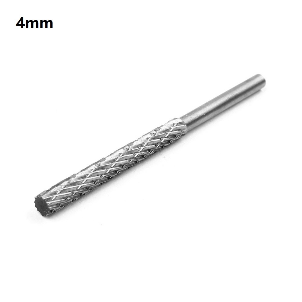 Roterende fil 3mm/4mm/5mm/6mm slipehoder hardmetallfres borsett etterbehandling metall roterende filverktøy: Marinegrønn