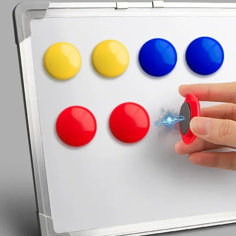 6/80x points magnétiques ronds colorés tableau blanc boutons magnétiques autocollants pour la maison bureau école bricolage décoration goujons 20mm 30mm 40mm