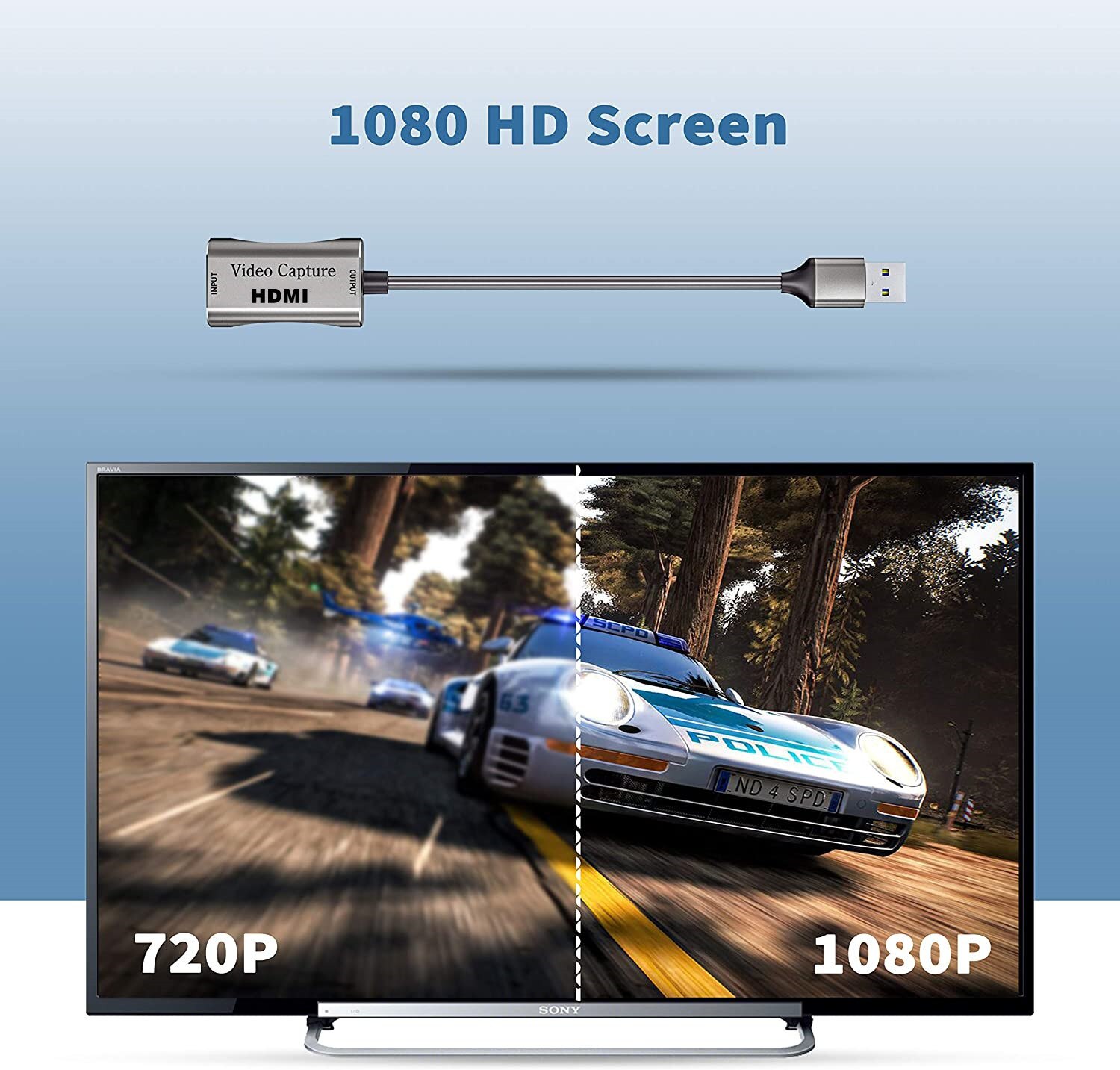 USB to HDMI Cast Screen HD 1080P Audio and Video Capture Adapter Card to Support Live Recording OBS Capture Card Support OEM