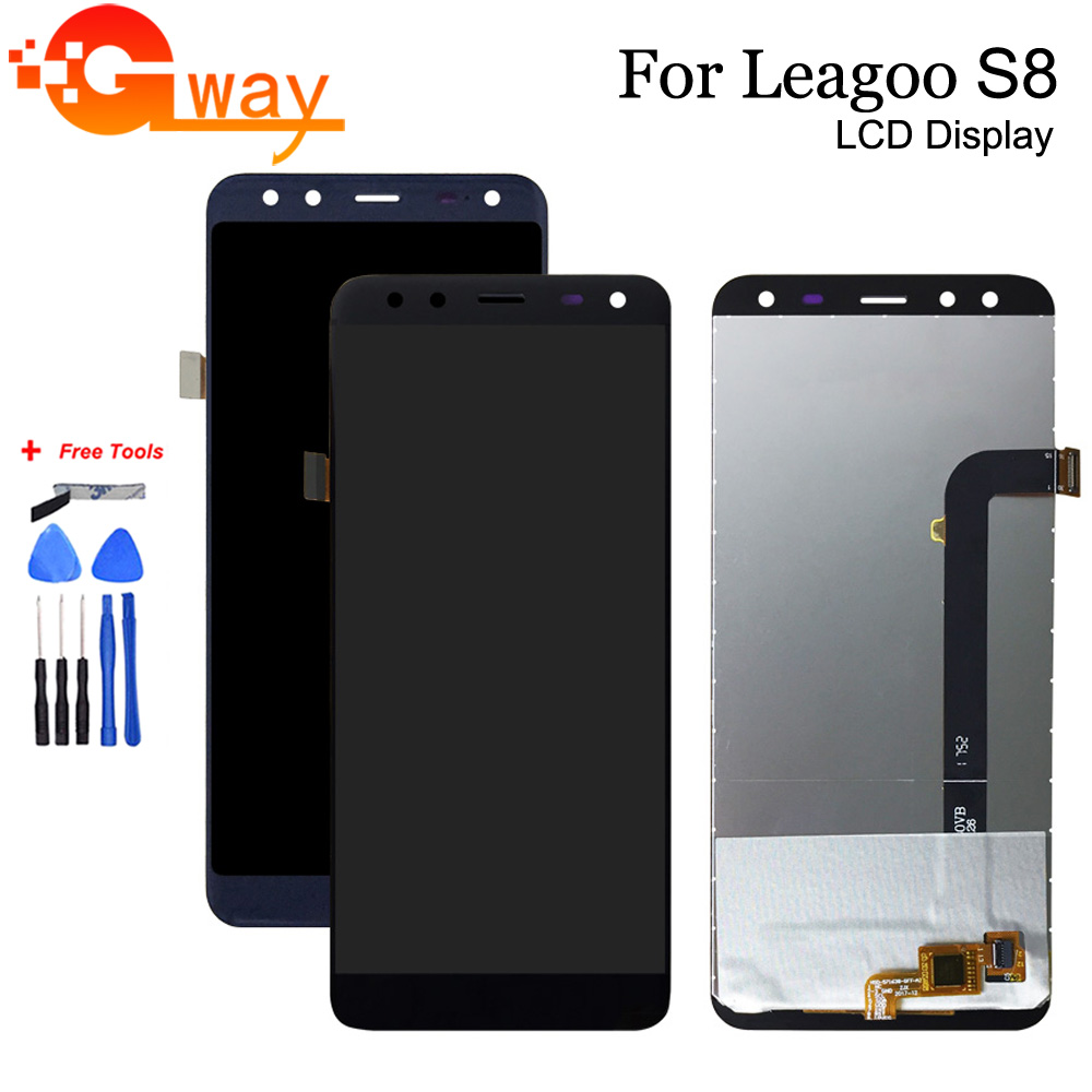 Black 5.72" For Leagoo S8 LCD Display+Touch Screen 100% Tested Screen Digitizer Assembly Replacement+Tools