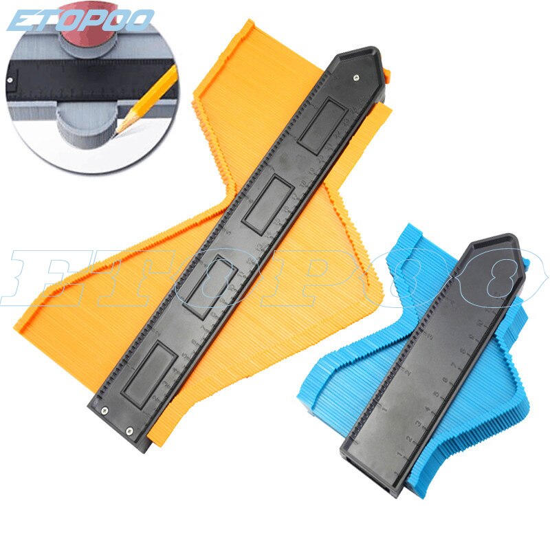 250mm 10"/120mm 5" Profile Copy Contour Gauge 10" self lock Widen Duplicator Standard Wood Marking Tiling Laminate Tiles 'Tools