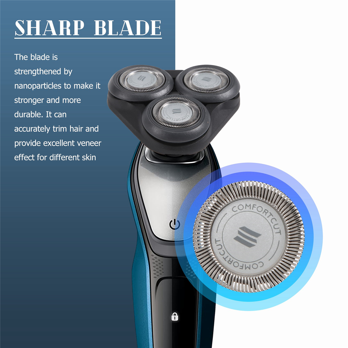 Ersättningsrakhuvud för  s5000 s5370 s5571 s5420 s5140 s5078 s5077 s5050 s5082 s5380 s5400 blad - svart