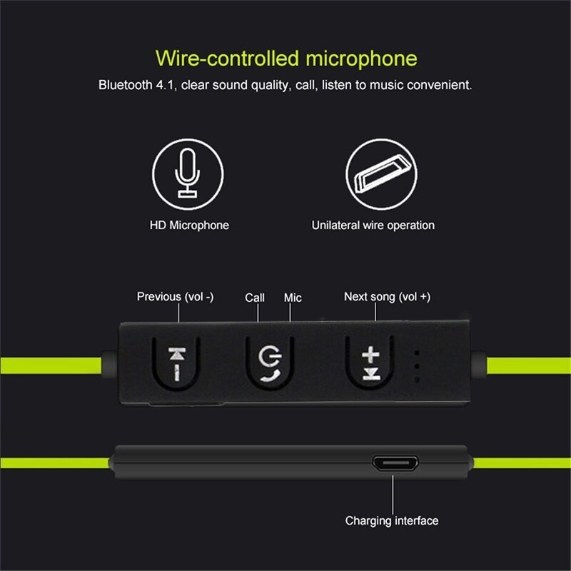 Auriculares inalámbricos con Bluetooth para música, cascos sin cables de manos libres, ideal para jugadores de videojuegos, compatible con iPhone X 9 8 y Huawei