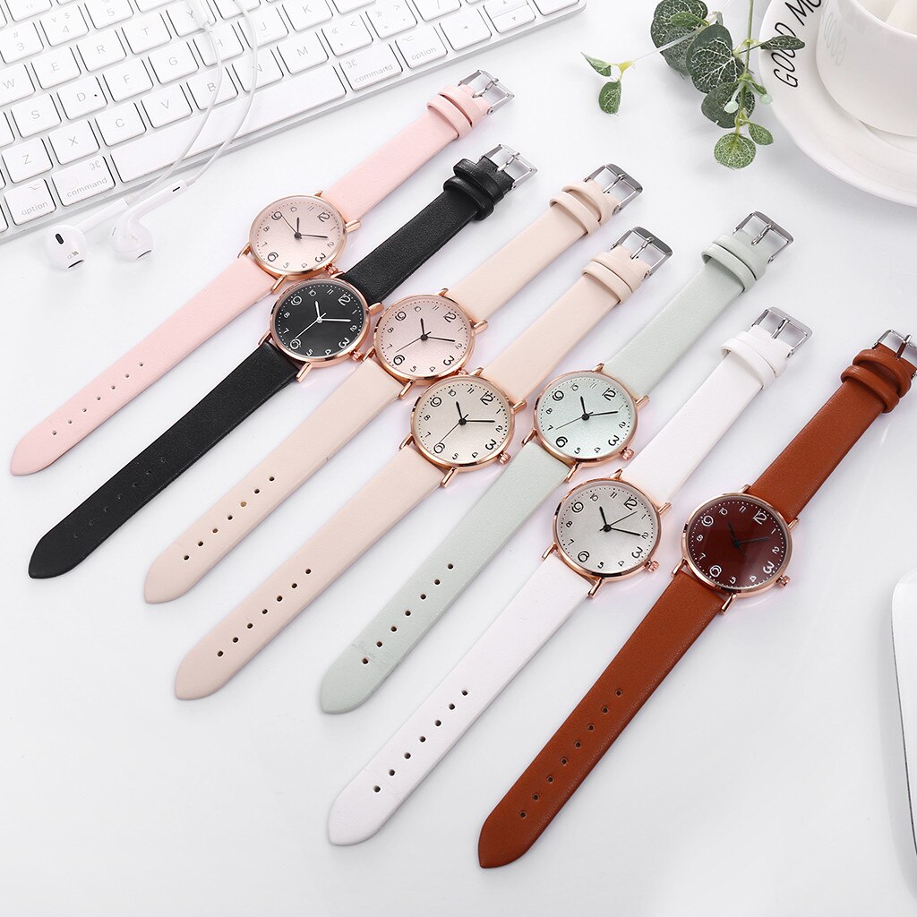 Analog Quartz Wrist Watch for women Simple Ladies Quartz Watch Temperament black Watch Female Models Bracelet watch