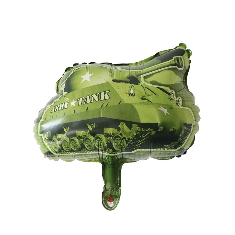 10 pçs mini carro dos desenhos animados balões caminhão de bombeiros trem ambulância globos presentes das crianças festa de aniversário decorações do chuveiro do bebê decoração: tank