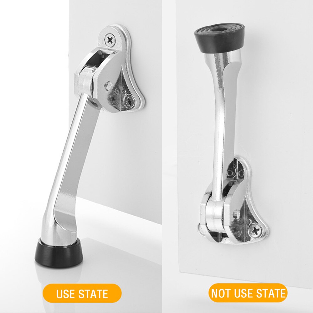 Door Stopper Anti-theft Door Stopper Kick Down Home Door Holder Rubber Buffer Door Mounted Stopper For Home Tool Accessories