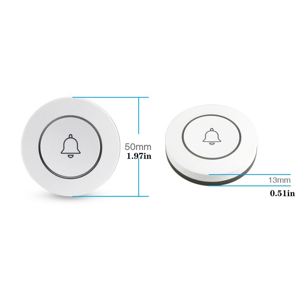 Wireless Doorbell Button Wireless Emergency Call Button Wireless Button Anti-theft Alarm Accessory Home Door Bell Ring Button