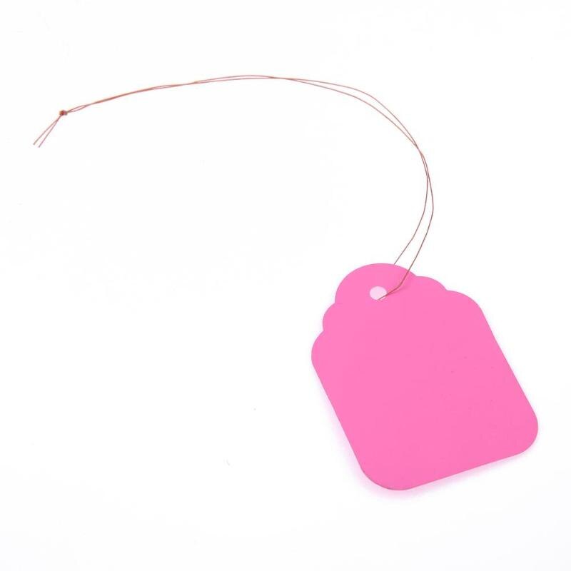 100Pcs Plant Tag Plastic Plant Tag Garden Gardening Label Plant Flower Nursery Label Marker Plant Hanging Label 3.6x2.5cmcm