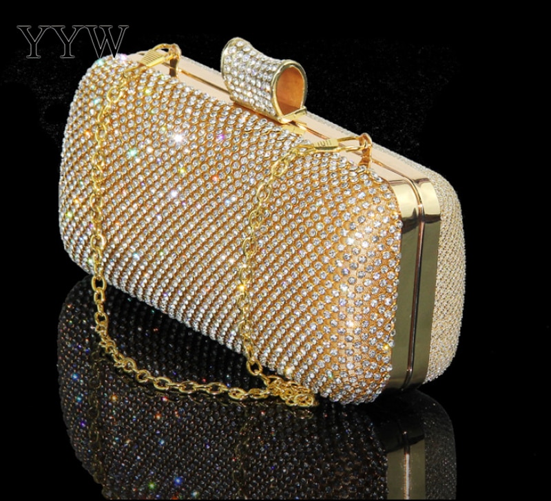 Rhinestone Silver Clutch Purse Vrouwen Luxe Clutch Bag Vinger Mini Bolsa Feminina Elegante Avondfeest Zakken Koppelingen