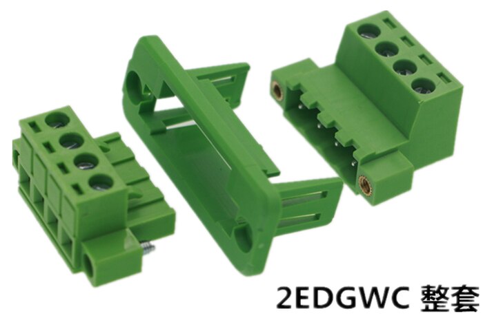 Welding Through the Wall Without Welding 2EDGWC5.08mm Flanged Fixed Panel 2EDG Plug-in Terminal Block