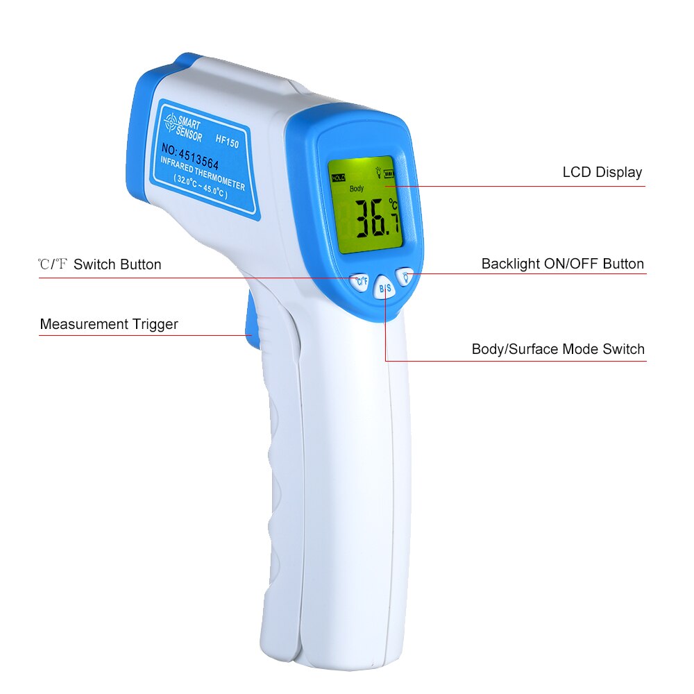 Non-contact Infrared termometro Digital Temperature Meter IR Infrared Temperature Measurement For Baby Adults·термометр