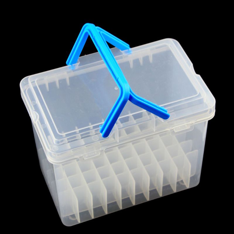 80 Slot Plastic Carrying Marker Case Holder Storage Organizer Box for Paint Sketch Markers-Fits for Markers Pen from 15mm to 18m