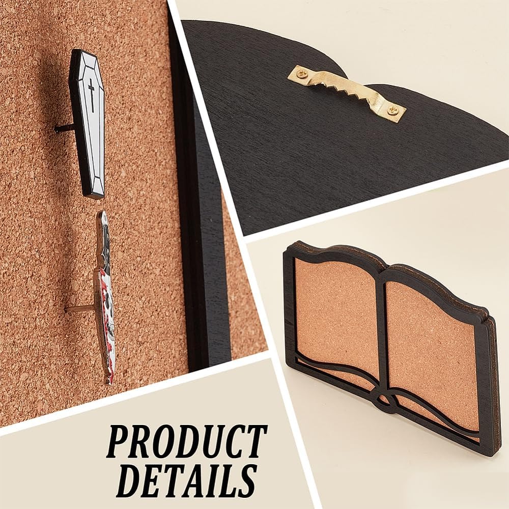 1 pc spillo tavola Libro Bacheca in sughero Tabellone per bollettino Tabellone in sughero montato a parete spesso 0,8 pollici
