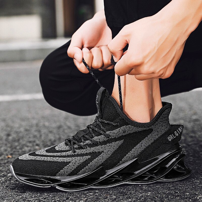 High end trendy herresneakers trend udendørs vulkaniserede sko letvægts behagelige fritidssko blade tide sko