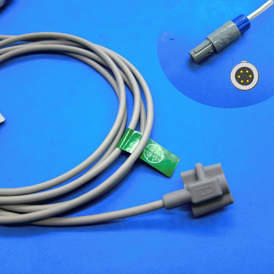 Capteur spo2 d'agrafe de doigt adulte d'awt de câble Long pour le moniteur patient de zondan ZD120: Neonate silicone