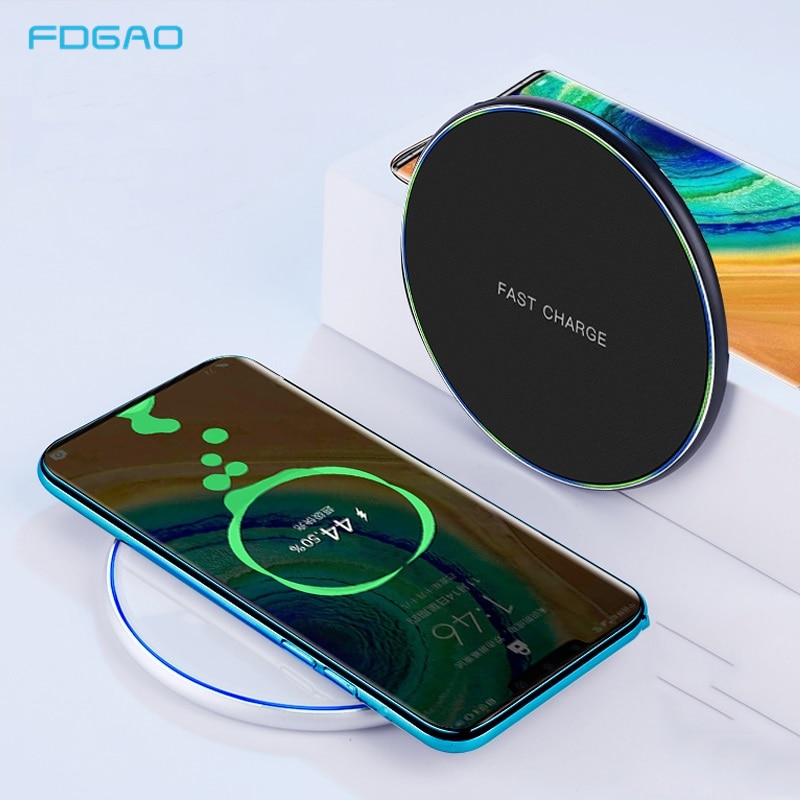 15W QI bezprzewodowa ładowarka Podkładka szybka ładowarka dla Iphone 11 zawodowiec MAX XS MAX XR X 8 Samsung S20 S10 S9 Huawei P40 zawodowiec stacja ładująca