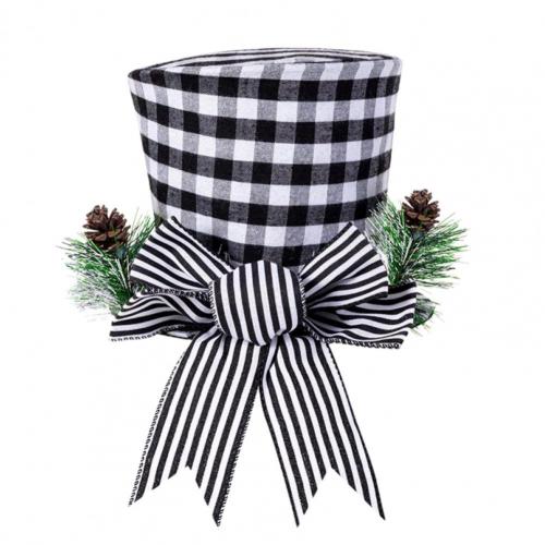 Tree Topper Decor Fabric Tree Topper Hat Lightweight Festive Touch Attractive Large Farmhouse Xmas Tree Topper Hat: Default Title