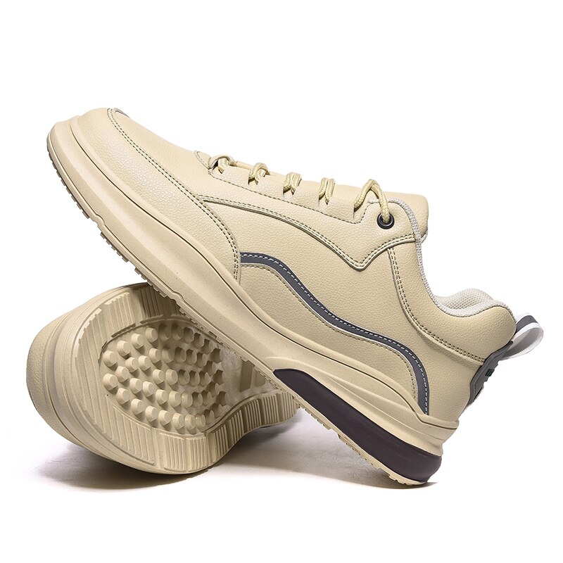 Råhvide sko, skateboardsko til mænd, lysende vandresko, sportssko, bløde og nemme at bøje, størrelse 39-44