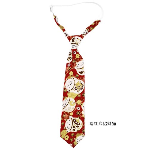 Kvinder mænd dreng pige barn koreansk japansk catwave vintage søde kawaii hals slips tilbehør streetwear slips: Som foto 2