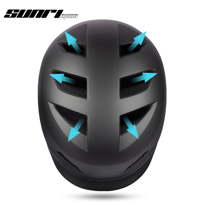 Sunrimoon Stad Commuter Fiets Helm Zomer Bescherming Hoed Racefiets Veiligheid Helm Vrouwen Mannen Lichtgewicht Fietshelm M/L