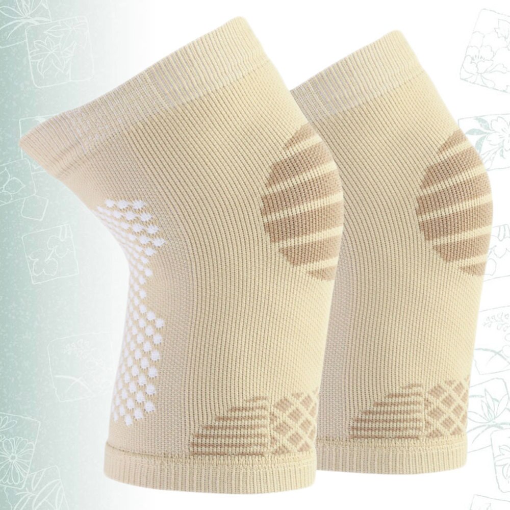 1Pc Knie Pad Meniscus Protector Elastische Kneelet Ademend Knieën Braces Voor Sport Running Riding(Beige, maat S)
