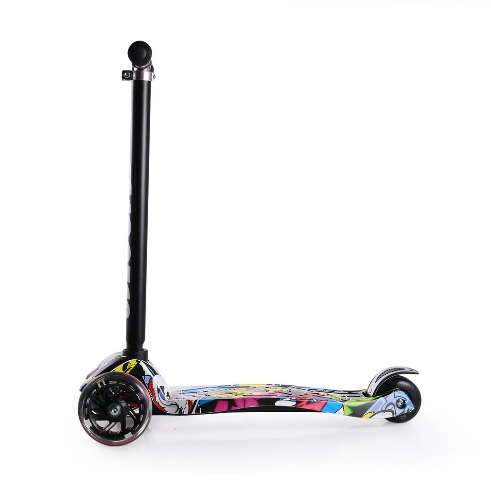 3 hjul børnescooter søde drenge piger t-bar mini farverige spark scooter børn leger legetøj fod scooter stil
