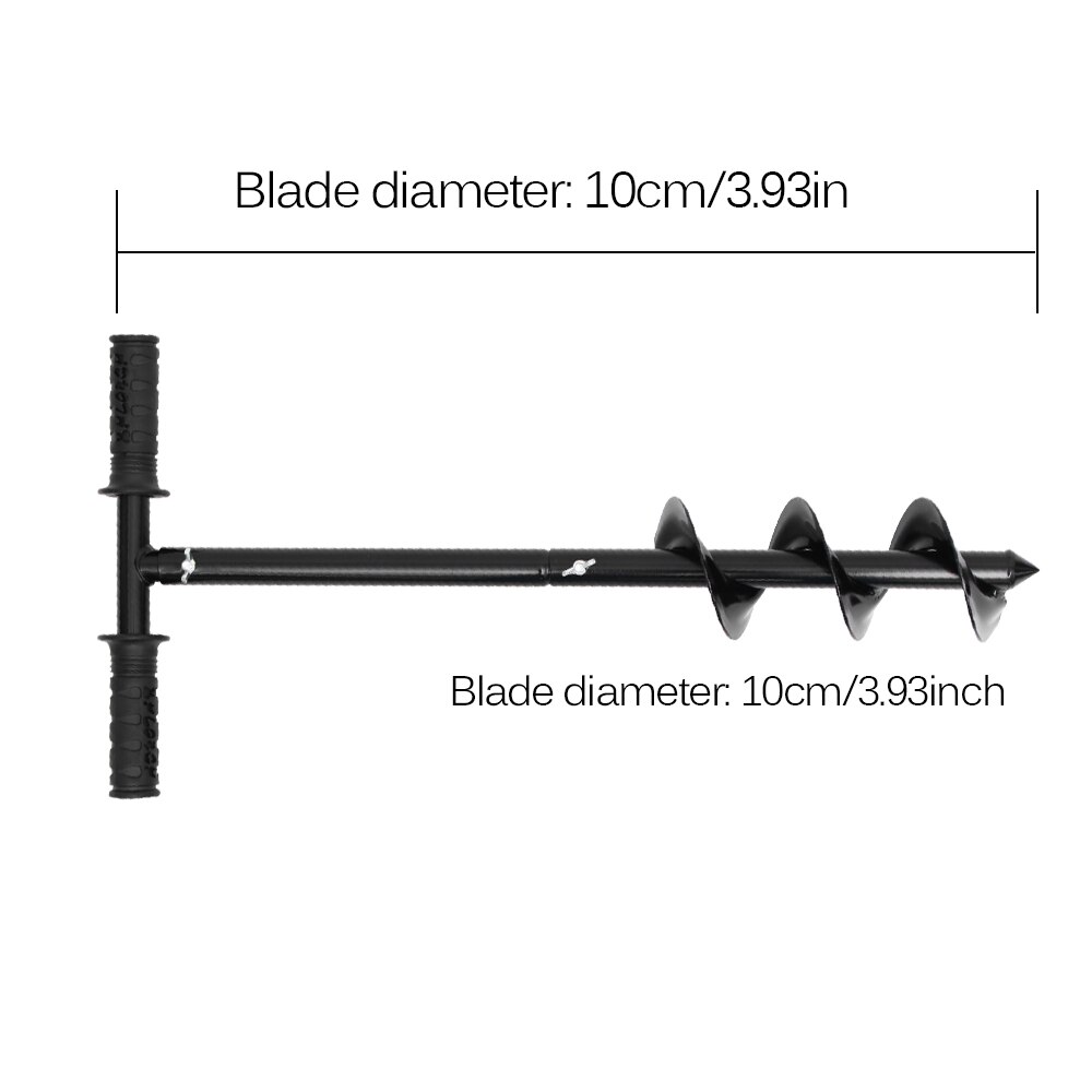 Garden Auger Drill Bit Tool Spiral Hole Digger Ground Drill Earth Drill For Seed Planting Gardening Fence Flower Planter