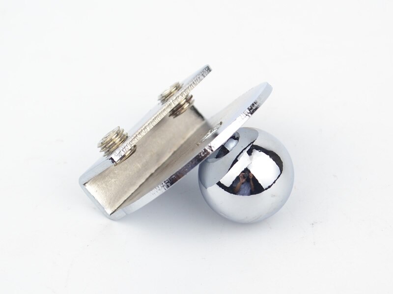 Round ball Free punching Glass door Handle/clamp/clips,For glass 5-8mm,Showcase Furniture glass cabinets