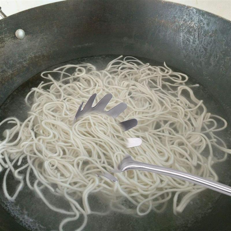 304 rostfritt stål hålskedar skimmer spagetti server köksredskap för nudlar spaetzle pasta chips