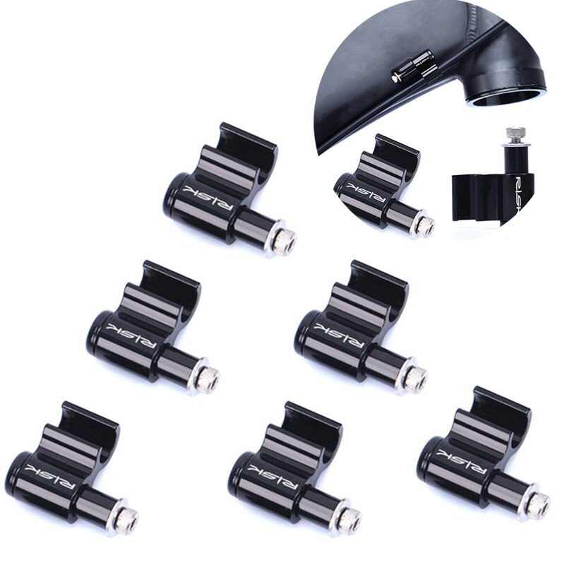 Bike Bicycle Hydraulic Brake Hose Holder Cable Line Guide Wire Clips Clamps Aluminum Alloy Hose Holders Stainless Steel Screw