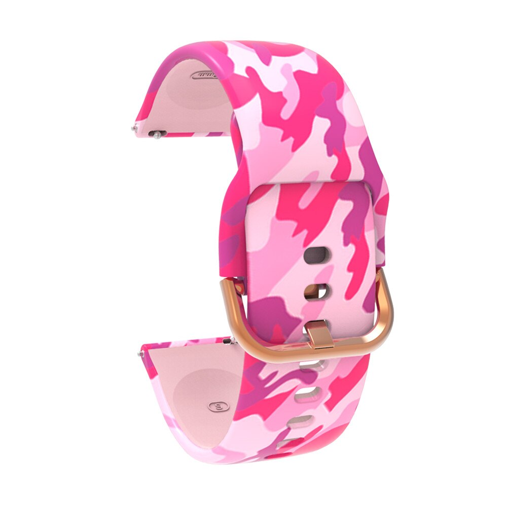 20mm Siliconen Horlogeband - Bloemenprint Band voor Samsung Galaxy Watch 42mm Gear Sport S2: 13
