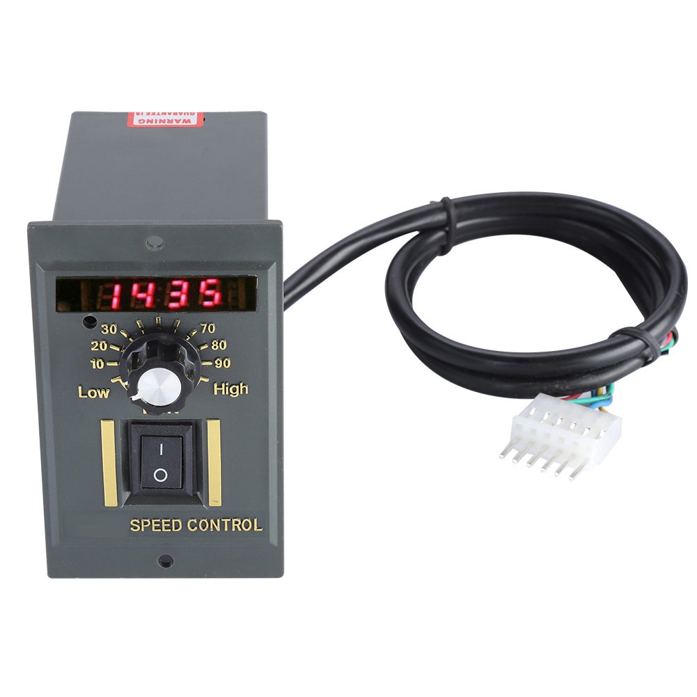 Ac 220v motorhastighetsregulator 50hz 400w digital justerbar trinnløs plc motorhastighetsregulator 0-1450 o / min hastighetsregulator