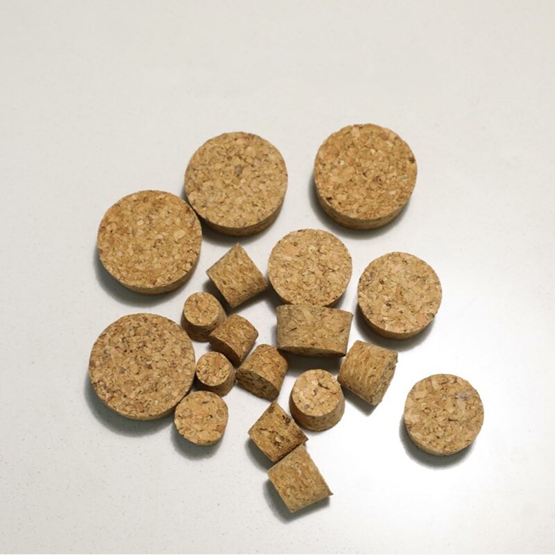 5pcs Top DIA 32mm to 78mm Wooden Cork Lab Glass Bottle Stopper Kettle Pudding Bottle Cork Cap Burette Tube Wood Lid