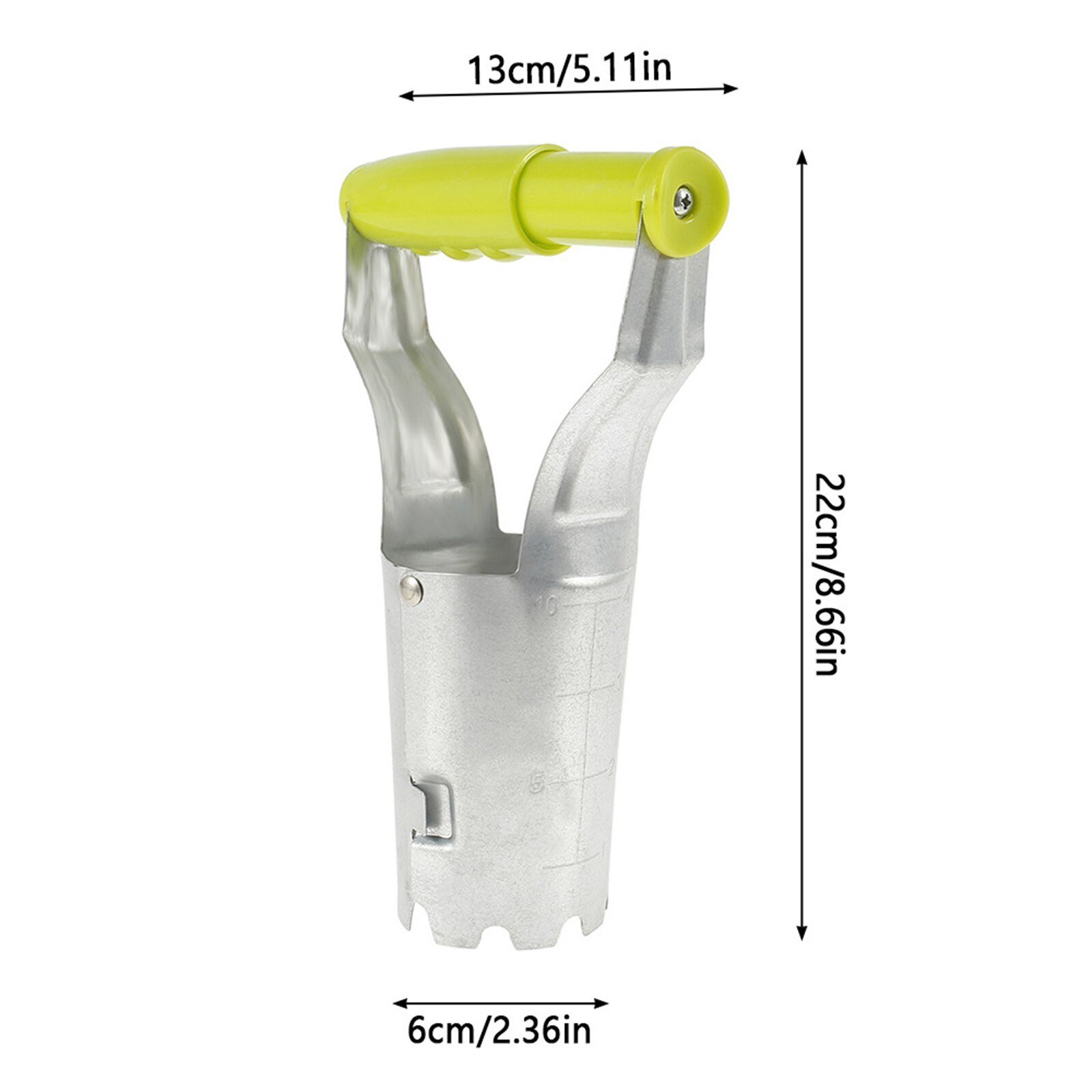 Carbon Steel Bulb Planter Digging Refilling Hole Depth Marker for Dahlia