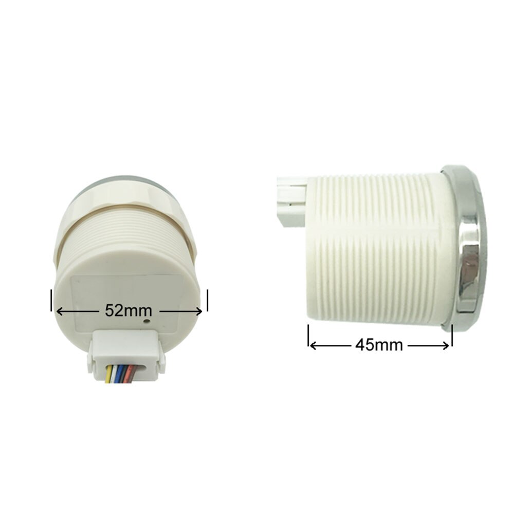 Manomètre d&#39;huile WiFi 52mm, 0-10bar, Support étanche Programmable PC/ordinateur portable/téléphone portable pour 0-190ohm 240-33ohm 12/24V