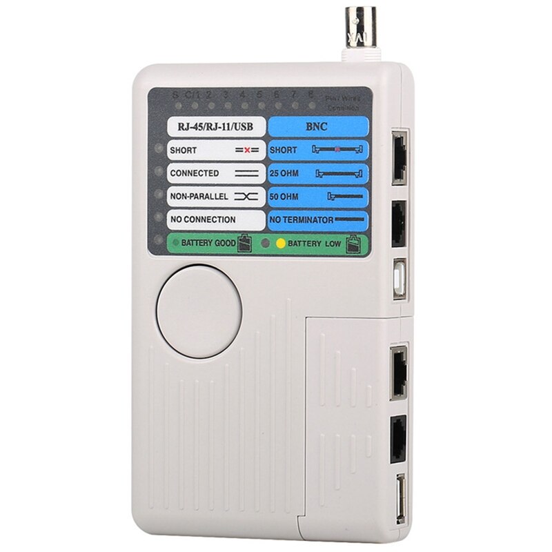 Remote RJ11 RJ45 USB BNC LAN Network Cable Tester for UTP STP LAN Cables Tracker Detector Tool