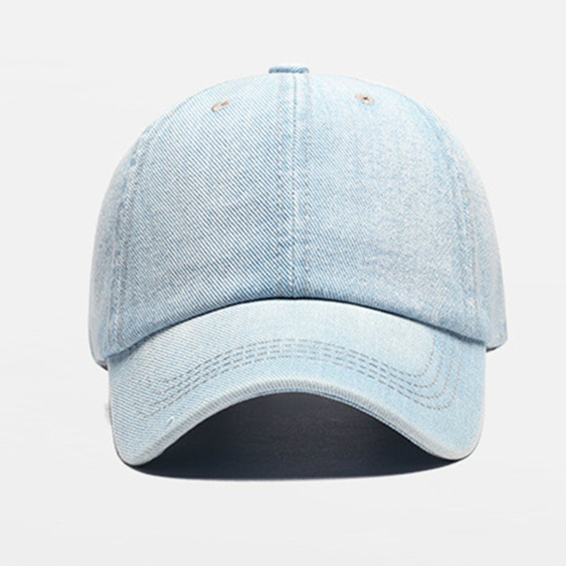 Gorra de béisbol de mezclilla para hombre y mujer, gorro de béisbol de color sólido para parejas, gorros de hip hop