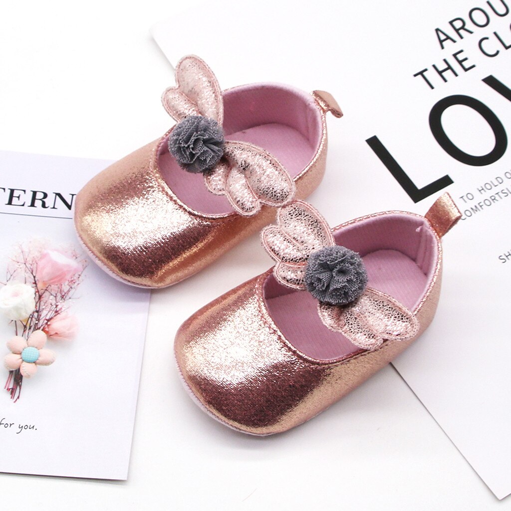 ARLONEET-zapatos para bebés recién nacidos, zapatos individuales de princesa con lazo, suaves, para caminar, 625