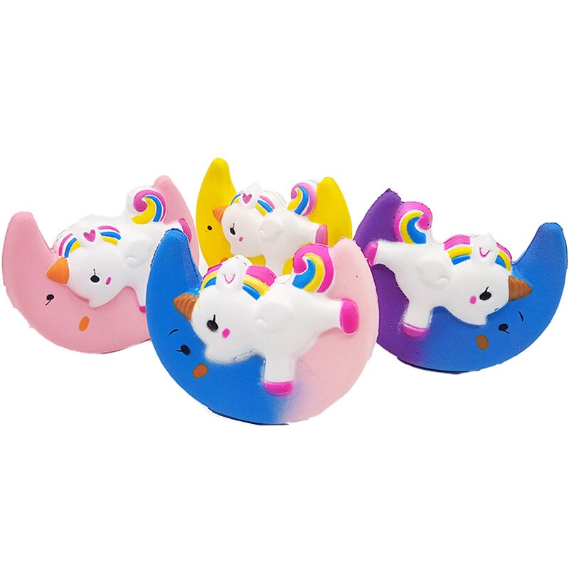 Squishy Speelgoed Simulatie Maan Eenhoorn Vorm Trage Rebound Pu Decompressie Speelgoed Squishy Langzaam Stijgende Anti Stress Reliever Speelgoed