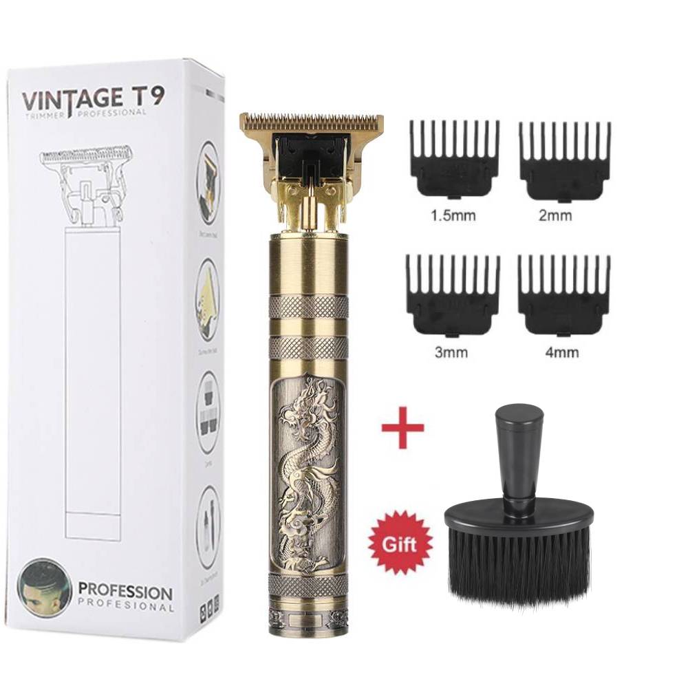 Recortadora de pelo Baldheaded T9 de 0MM, maquinilla para peluquero, escultura de Máquina para cortar cabello sin cuerda, Afeitadora eléctrica, afeitadora de barba, cortacésped para hombres: Dragon Clipper