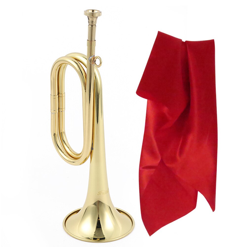 310mm Trumpet Copper Bugle Retro Brass Trumpet Exquisite Practical Musical Instrument for School Students Practice