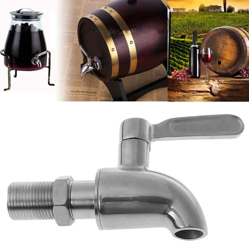 Aço inoxidável bebida dispensador de vinho barril torneira/torneira/torneira m16