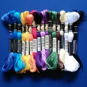20pcs Cor Misturada Bordados Floss Cross Stitch Discussão Semelhante Kit DIY Ofício de Costura Acessórios Artesanais: ROXO