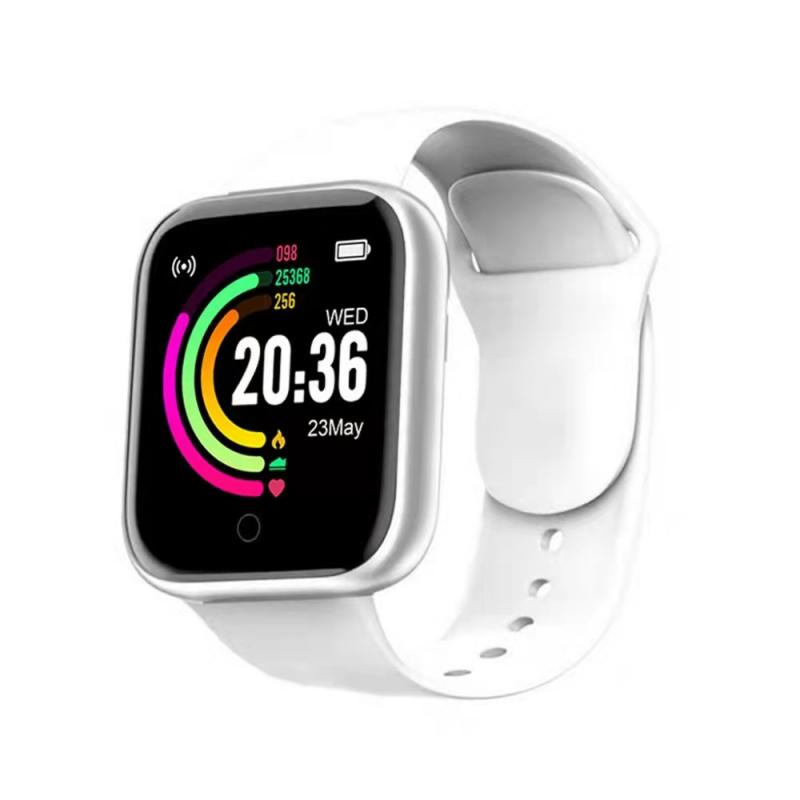 Montre connectée Y68 pour hommes et femmes, étanche, moniteur de fréquence cardiaque, de pression artérielle, Bluetooth, pour Android IOS: 03