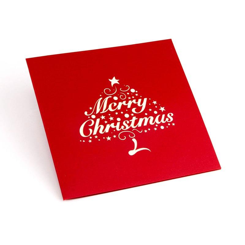 Brette 3d julekort pop up-kort år gratulasjonskort navidad natal dekor noel papirkort ornamenter juledekor