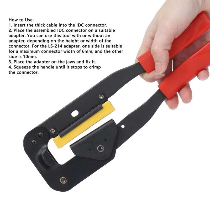 241mm Cable Pliers 45 Steel Flat Ribbon Wires IDC Connector Crimping FC Terminal Cutting Tool Hand Tools