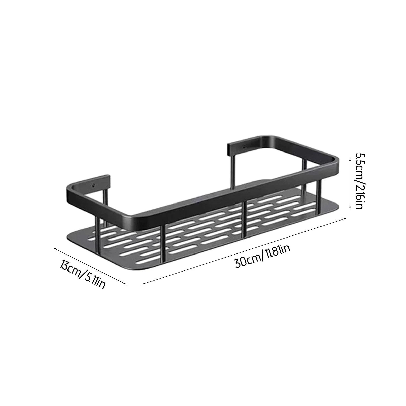 Punch Gratis Wandmontage Badkamer Plank Geen Boor Douche Plank Keuken Organizer Shampoo Rek Make-up Organizer