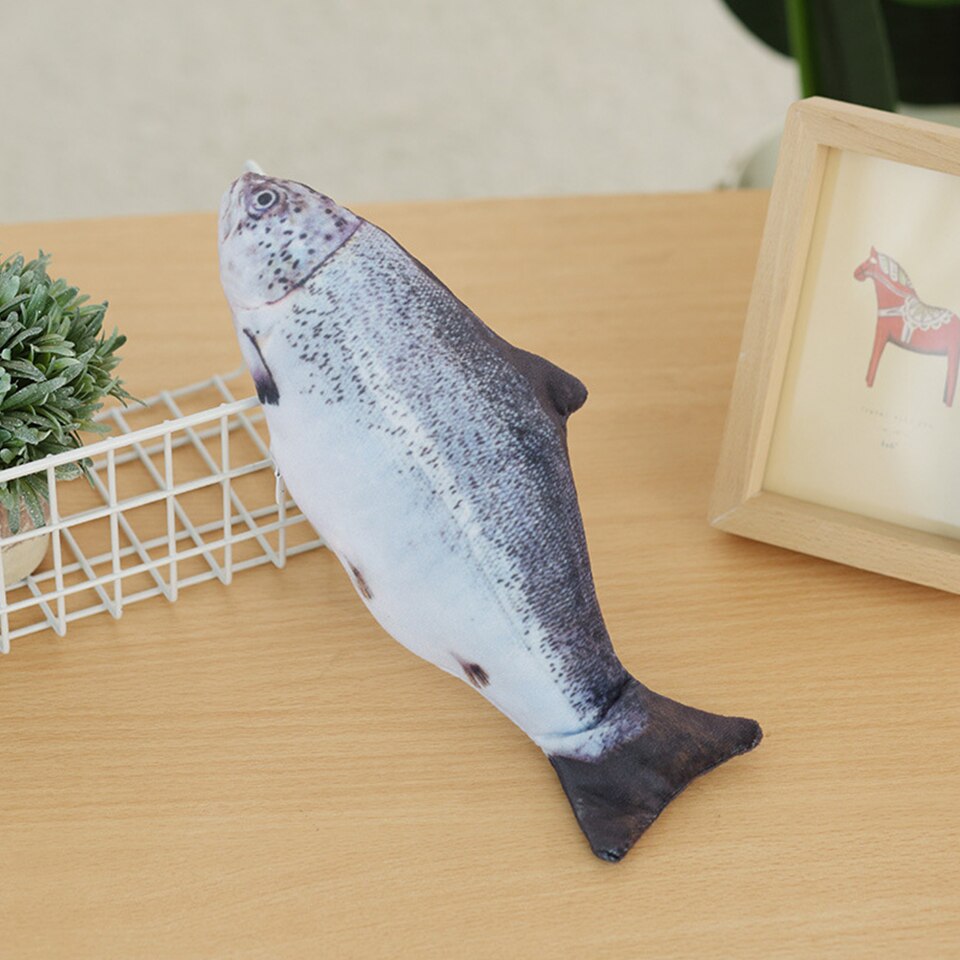 Electric Moving Fish Cat Toy Flopping Simulation Wagging Fish Pet Funny Chew Bite USB Charger Kitten Plaything Supplies