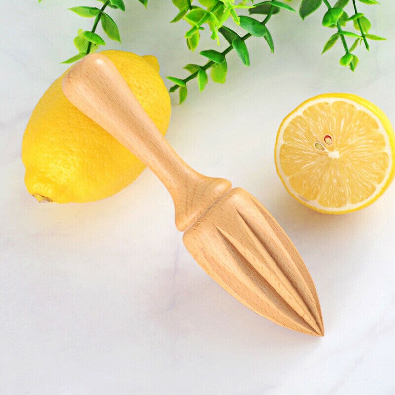 Kitchen Tool Wooden Lemon Squeezer Mini Hand Press Manual Juicer Fruit Orange Juice Extractor Reamers Ten Corner